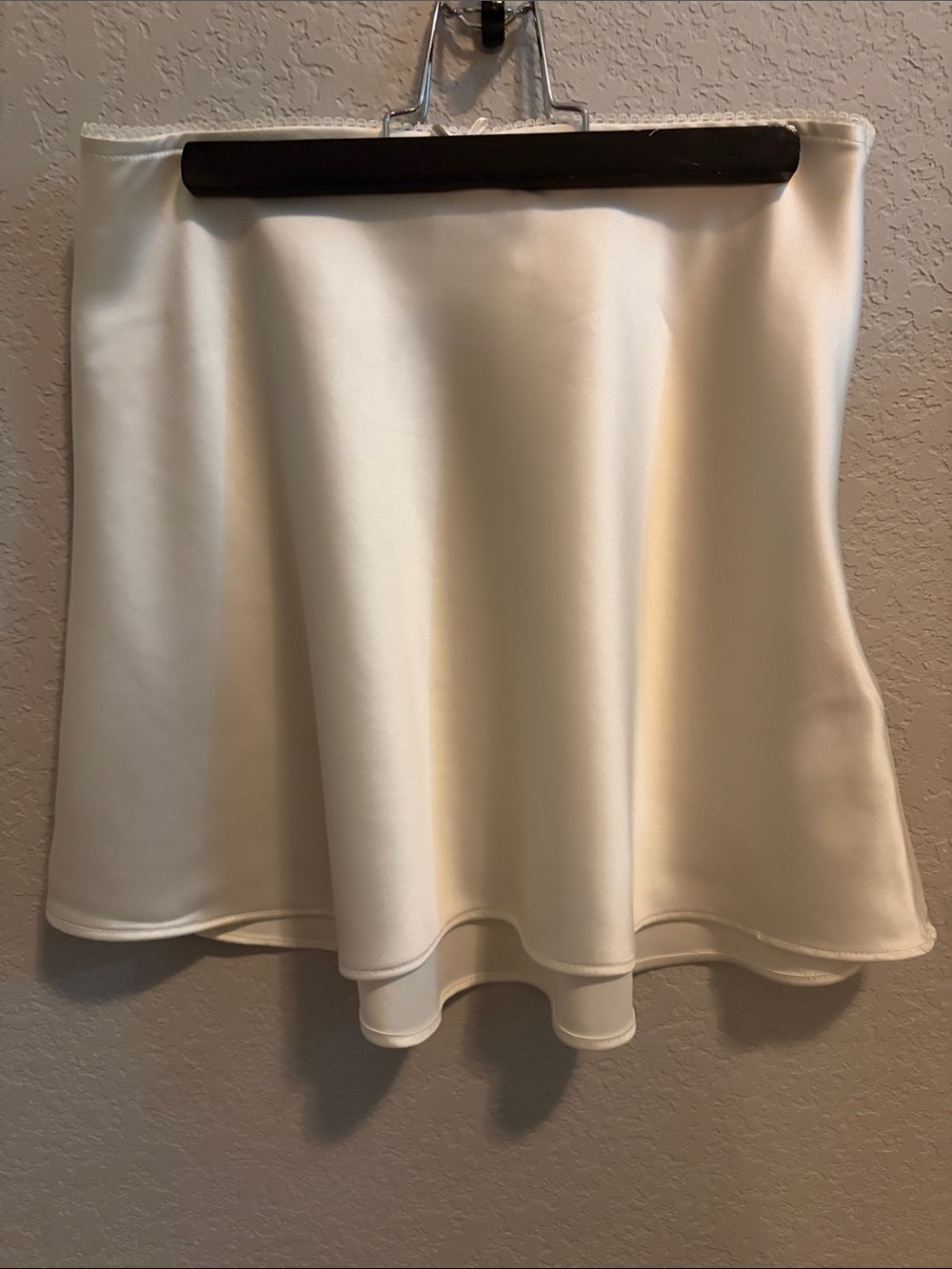 wild fable Cream Satin Circle Skirt